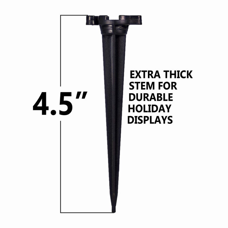 HLO Lighting Holiday Lighting Outlet Christmas Light Stakes | Universal 5-Inch Outdoor Light Stakes For C9 or C7 Light Sockets | Improved Break-Resistant Design | For Use On Lawn or Pathway | Pack of 100 - Image 5